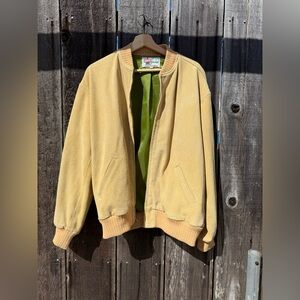LEVIS VINTAGE CLOTHING LVC LOOSE SUEDE BOMBER JACKET FALL LEAF ORANGE M NWT